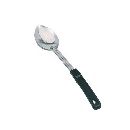 Omcan 13-inch Stainless Steel Solid Basting Spoon with Stop-Hook Handle