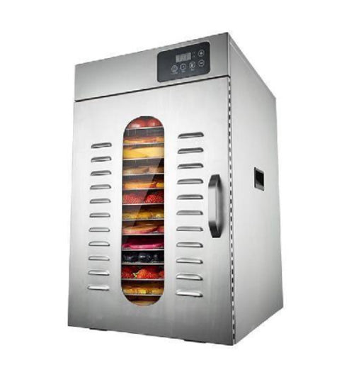 Omcan 16 Trays Stainless Steel Food Dehydrator with Digital Control