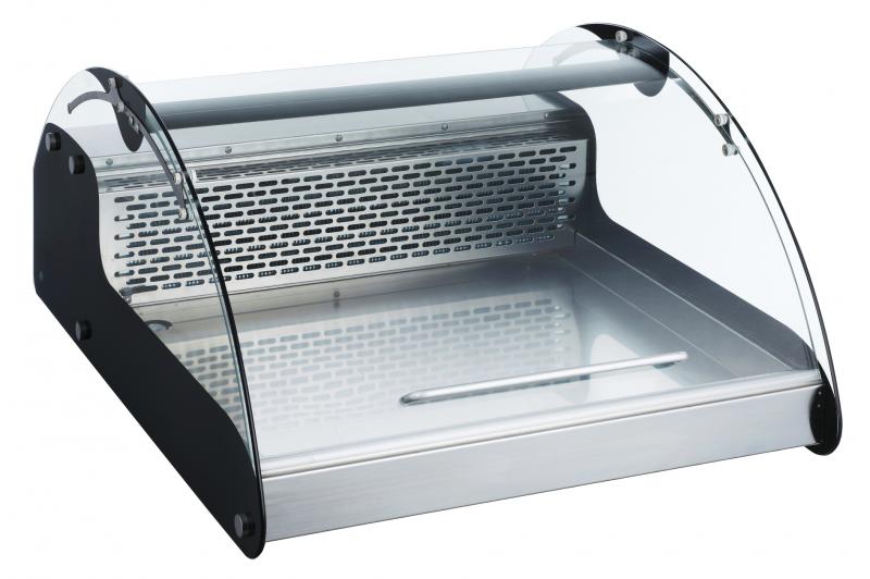 Omcan 27″ Curved Glass Countertop Refrigerated Display with 118L Capacity