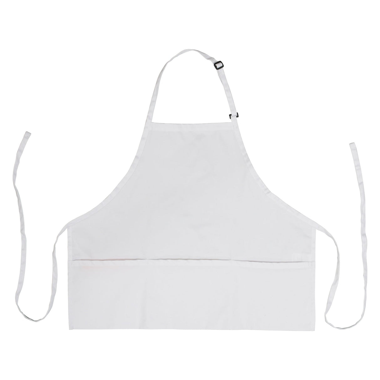 Winco BA-2724W - Mid-Length Bib Apron with 3-Pockets - White