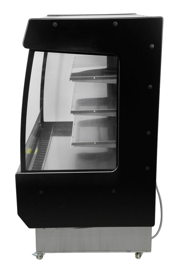 Omcan 51" Grab-and-Go Open Refrigerated Floor Self-Serve Merchandiser with 27.2 cu.ft Capacity