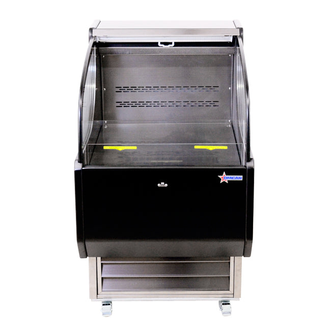 Omcan 26″ Grab-and-Go Open Refrigerated Self-Serve Display Case with 6.6 cu.ft Capacity