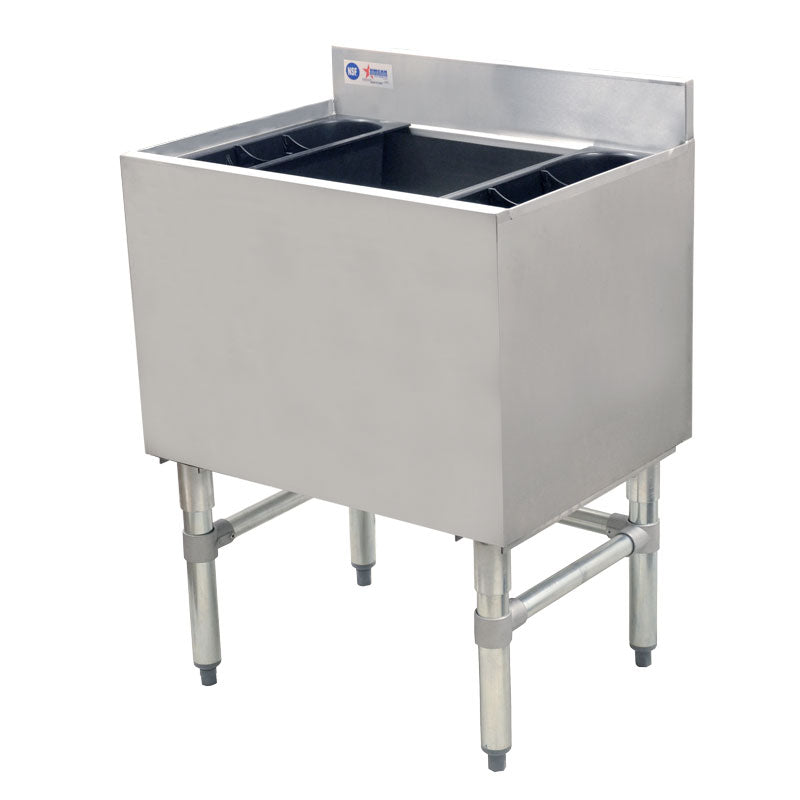 Omcan 24″ Stainless Steel Insulated Ice Bin with 7 Circuit Post-Mix Cold Plate