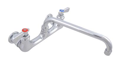 BK Resources BKF-W-8-G 8" O.C. Optiflow Splash Mount Faucet With 8" Swing Spout