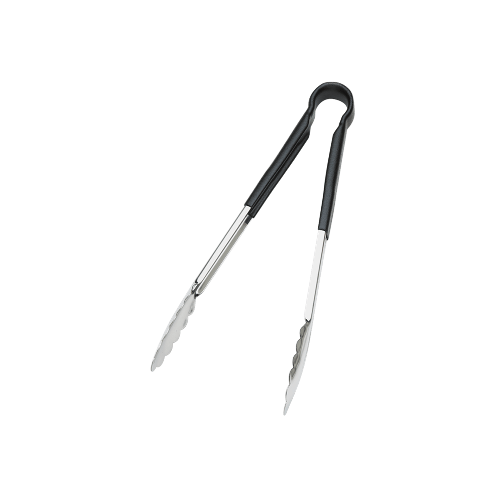Browne 5511BK Black Colour-Coded Tongs, 9 in, Stainless Steel - product image