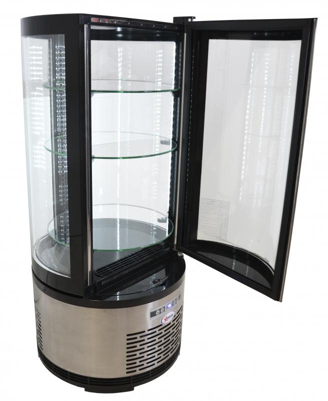Omcan 19″ Circular Countertop Refrigerated Showcase with 3.53 cu.ft./100 L Capacity