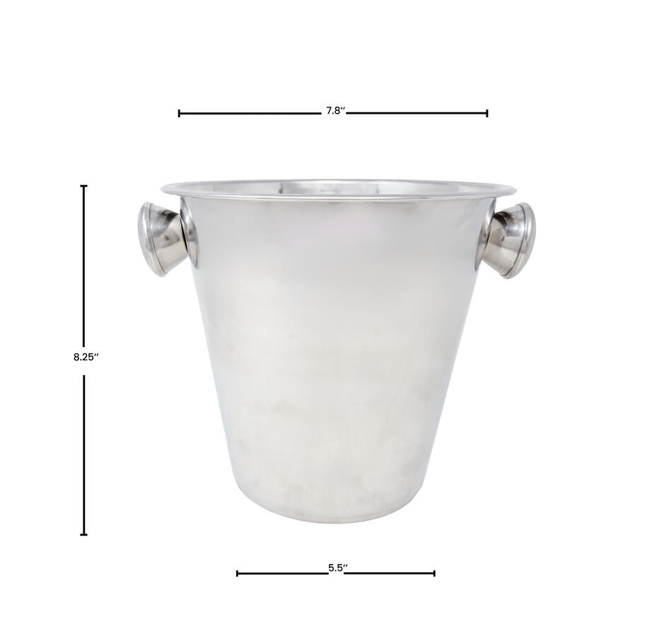 Omcan 80834 - 4 qt Stainless Steel Wine Bucket with Knob Handle