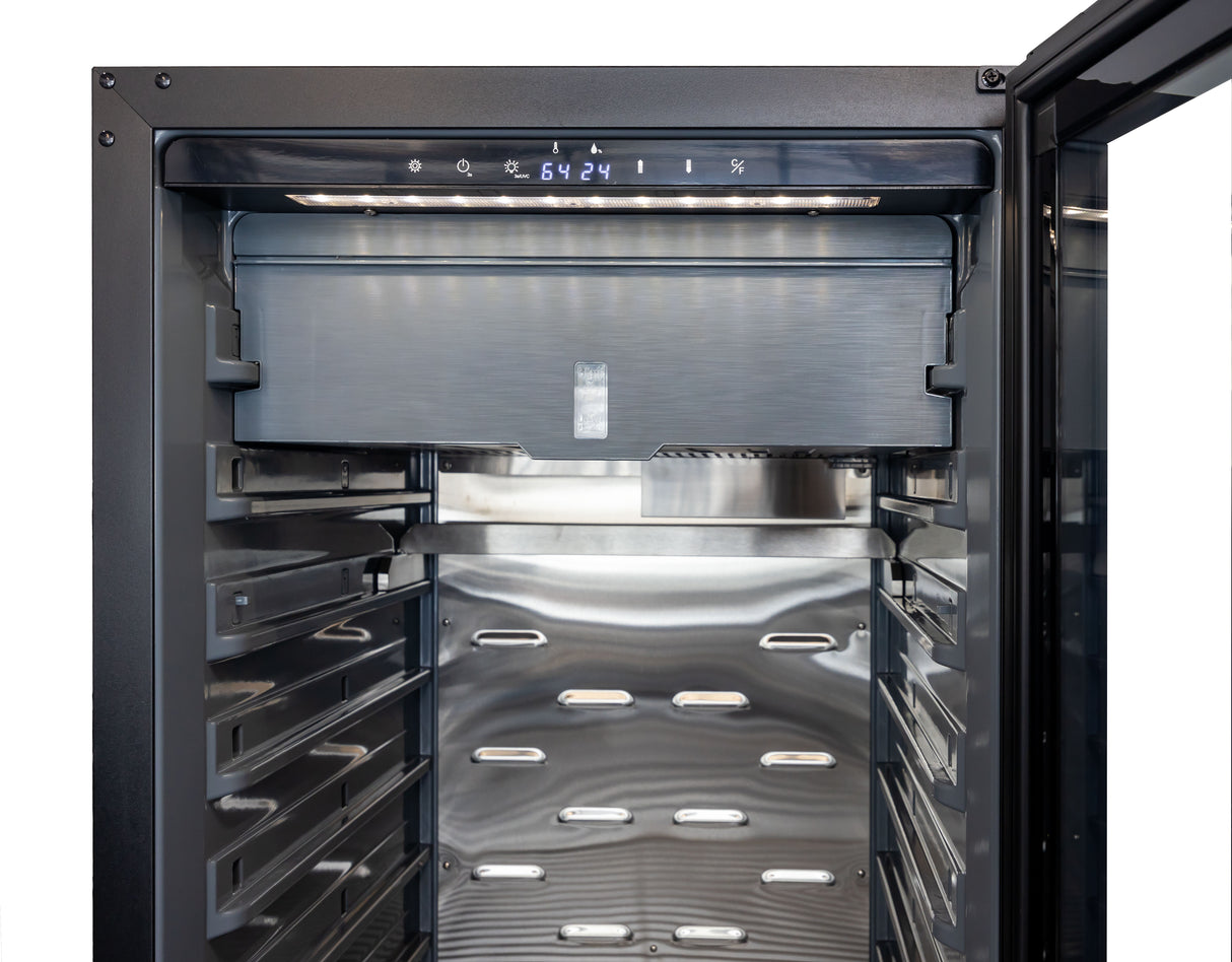 Omcan Aurora 12.47 cu.ft (353 Liter) Dry Aging Cabinet with UV-C Disinfection and Humidification Systems