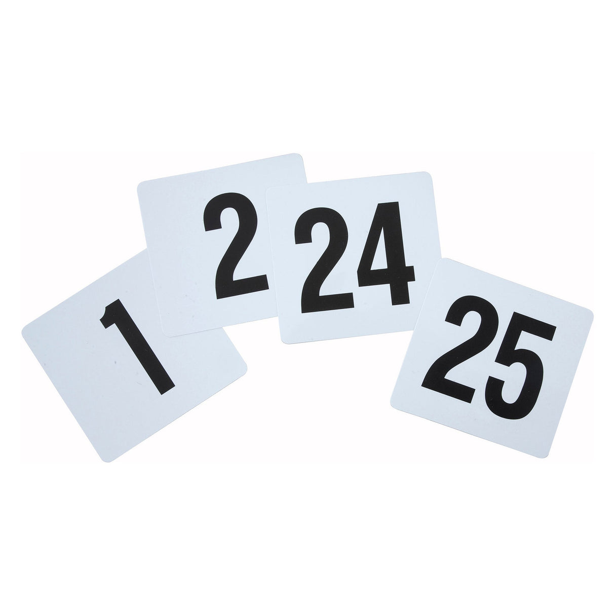 Winco TBN-25 - Plastic Table Numbers, 1-25