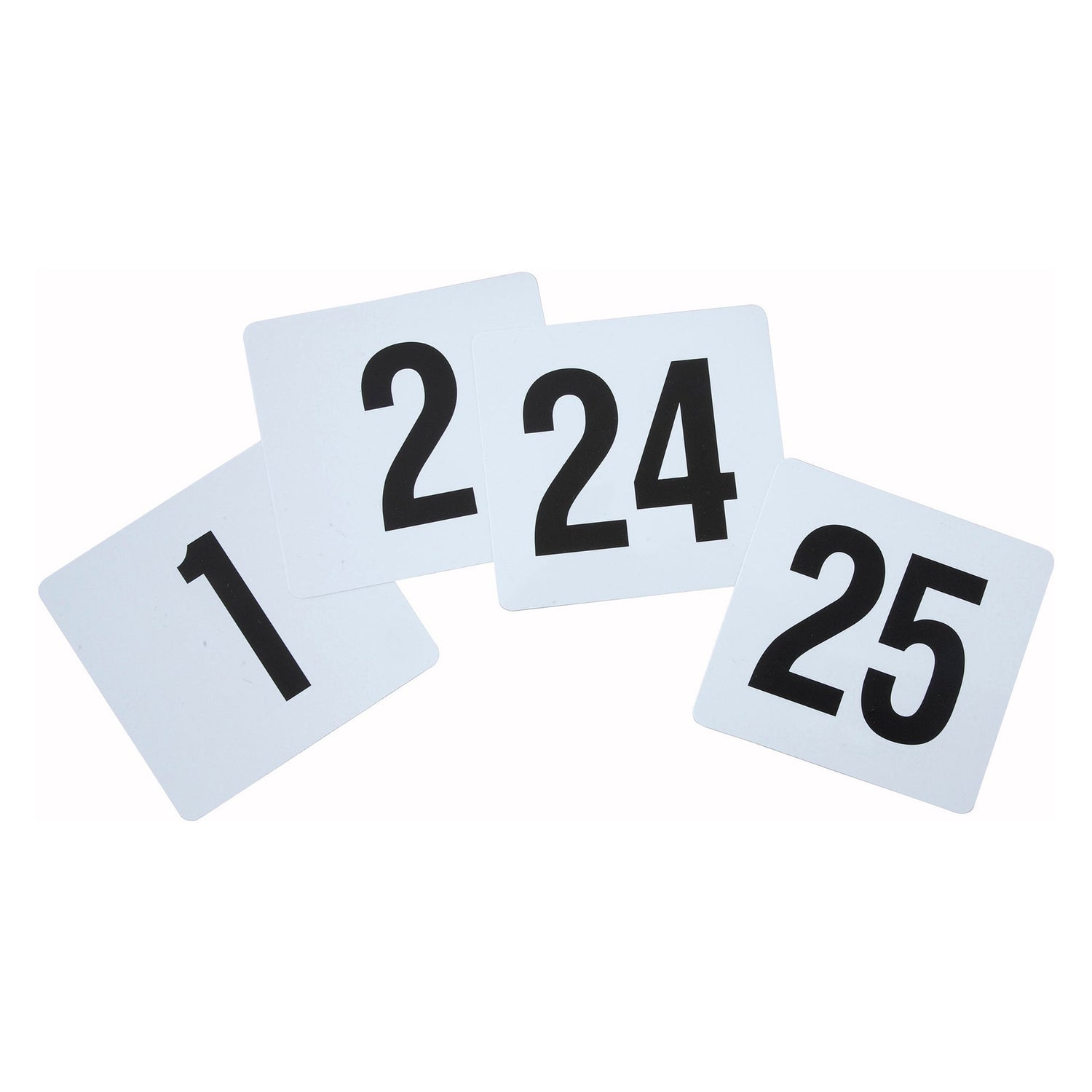 Winco TBN-25 - Plastic Table Numbers, 1-25