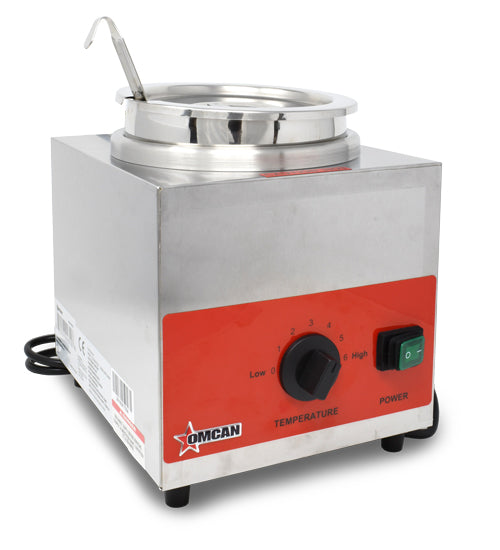 Omcan Countertop Stainless Steel Food Warmer with 3.5 QT capacity