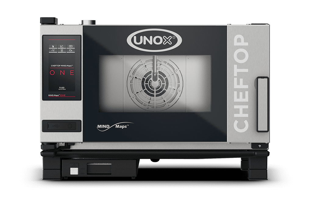 UNOX CHEFTOP MIND.Maps Countertop ONE 3 trays GN 1/1 Electric Combi Oven XEVC-0311-E1RM