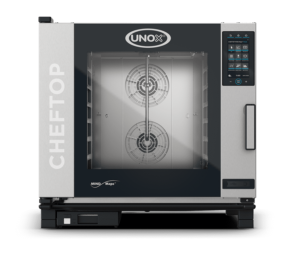 UNOX CHEFTOP MIND.Maps Countertop PLUS 6 trays GN 2/1 Gas Combi Oven XEVC-0621-GPRM
