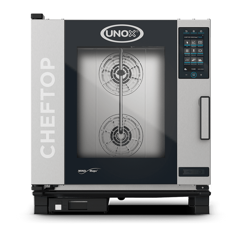 UNOX CHEFTOP MIND.Maps Countertop PLUS 7 trays GN 1/1 Electric Combi Oven XEVC-0711-EPRM