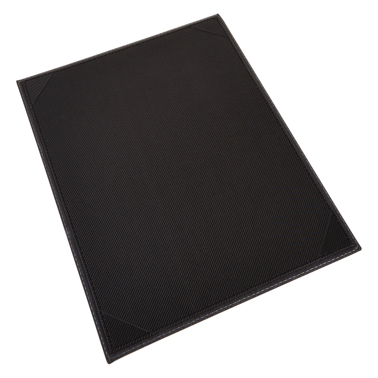 Winco LMS-811BK - Single-View Menu Cover - Black, 8-1/2" x 11"