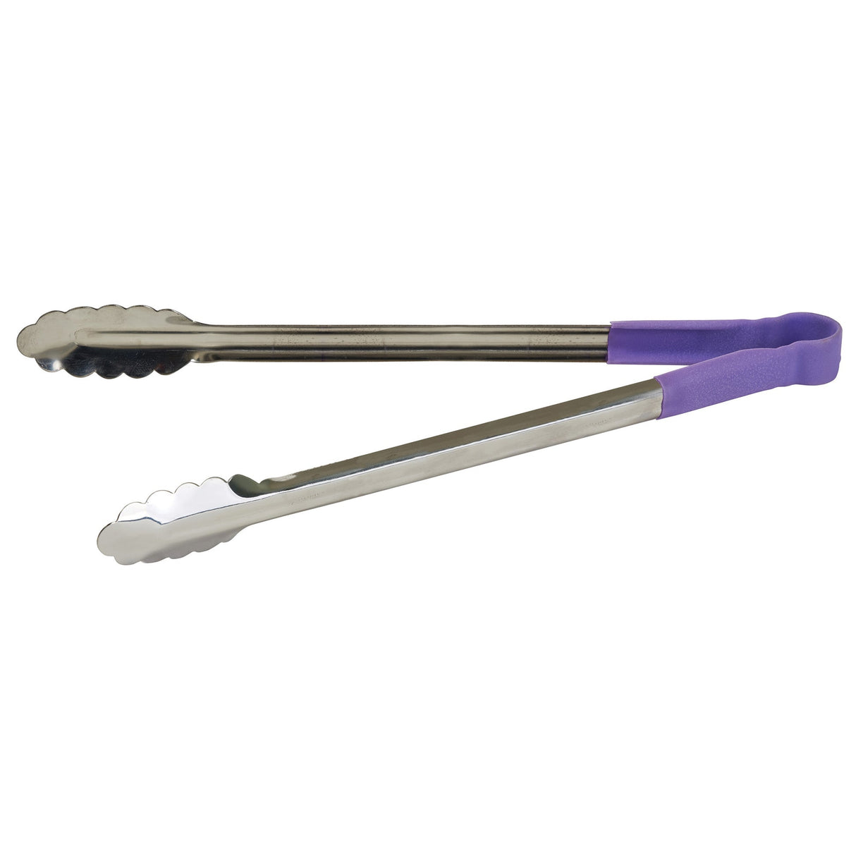 Winco UTPH-16P - Allergen-Free Stainless Steel Utility Tongs - 16"