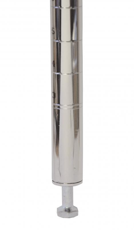 Omcan 64-inch Chrome Post with Leveler