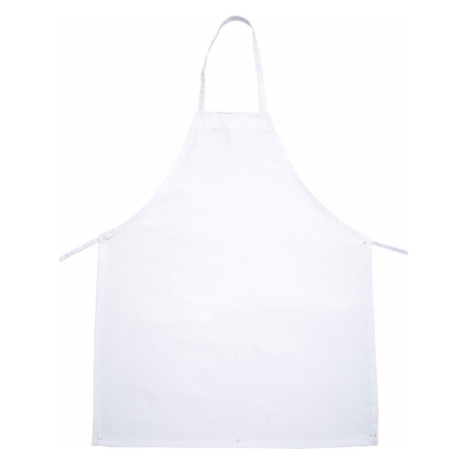 Winco BA-3226WH - Full-Length Bib Apron - White