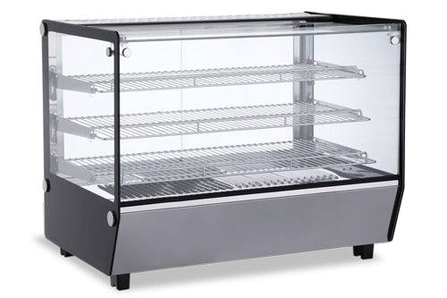 Omcan 34" Square-Glass Countertop Display Warmer 5.65cu.ft. / 160L – 110V, 1650W