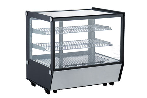 Omcan 28″ Square Glass Countertop Refrigerated Showcase 120 Liter (4.2 cu.ft.)