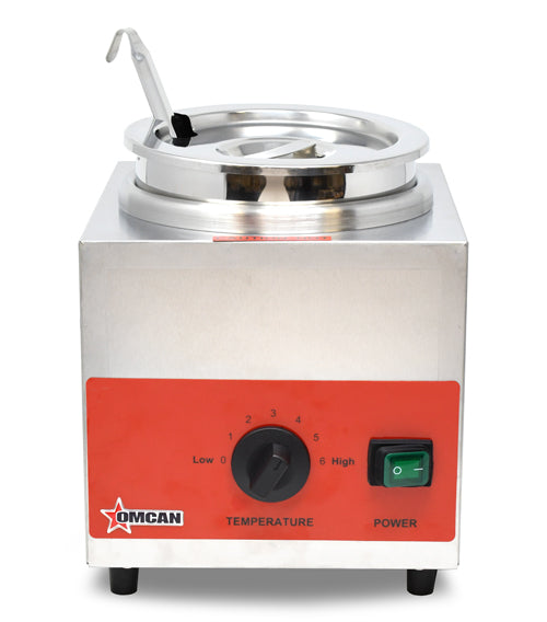 Omcan Countertop Stainless Steel Food Warmer with 3.5 QT capacity