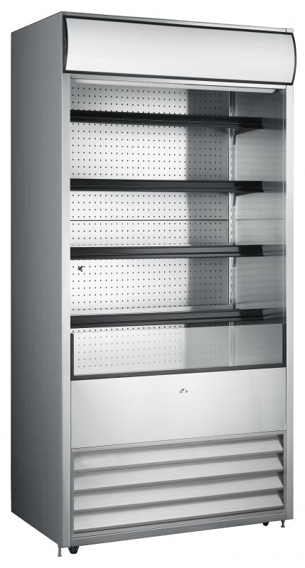 Omcan 36″ Grab-and-Go Open Refrigerated Floor Self-Serve Display Case, 520 Liter (18.7 cu.ft.) – 120 V, 1.8 HP (1340W)