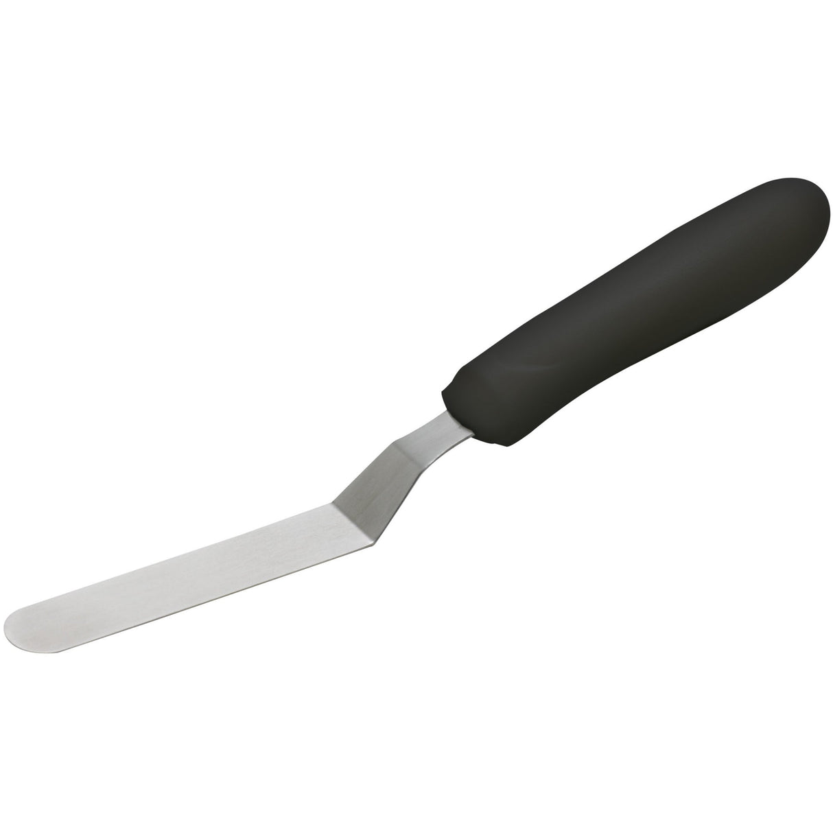 Winco TKPO-4 - Spatula with Offset, Black Polypropylene Handle - 3-1/2" x 3/4"