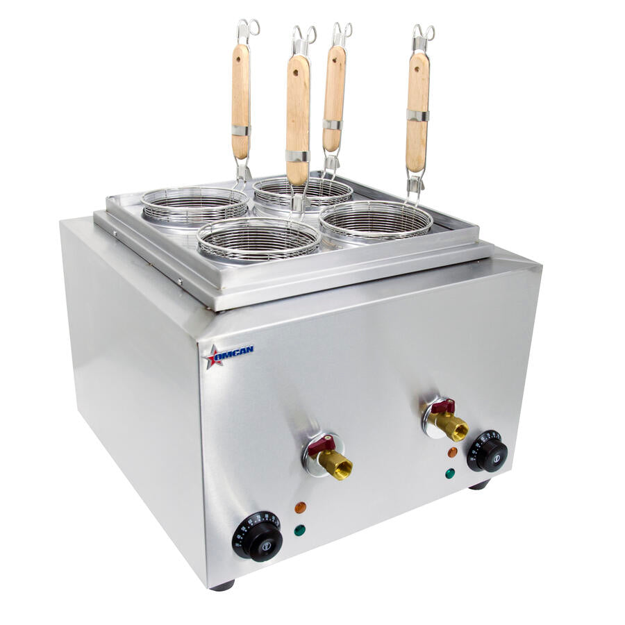 Omcan Countertop Electric Pasta Cooker with 6L (x2) Capacity