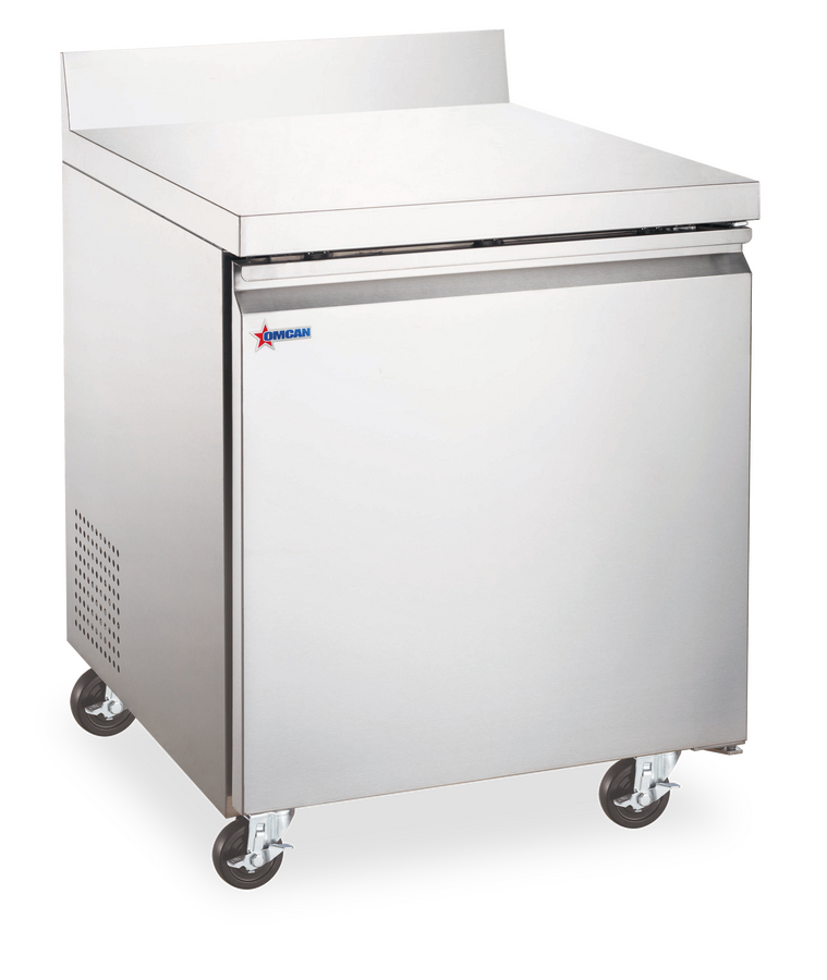 Omcan 27″ Worktop Refrigerator with Backsplash 5 cu.ft/154L Capacity