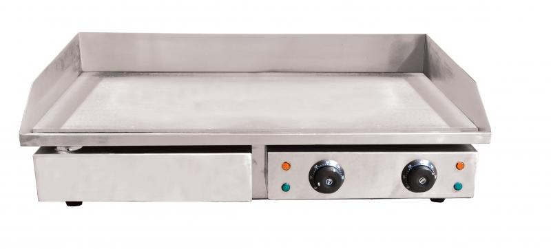 Omcan 29″ Stainless Steel Countertop Griddle with Smooth Surface – 220 V, 1Ph