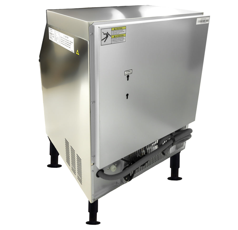 Omcan 26″ Ice Maker Machine with 80 lb. Ice Bin – Ice Yield 280 lb. per Day, Energy Star