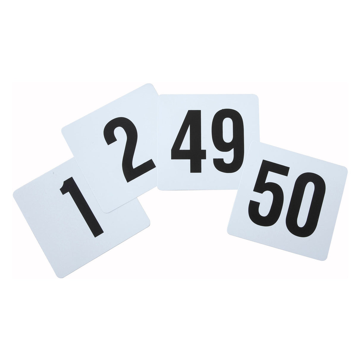 Winco TBN-50 - Plastic Table Numbers, 1-50