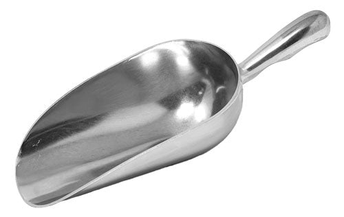 Omcan 24 oz One-Piece Aluminum Scoop with Round Bottom