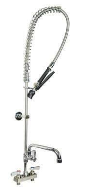 BK Resources Evolution 4" Deck Mount Pre-Rinse W/ Add-on Faucet