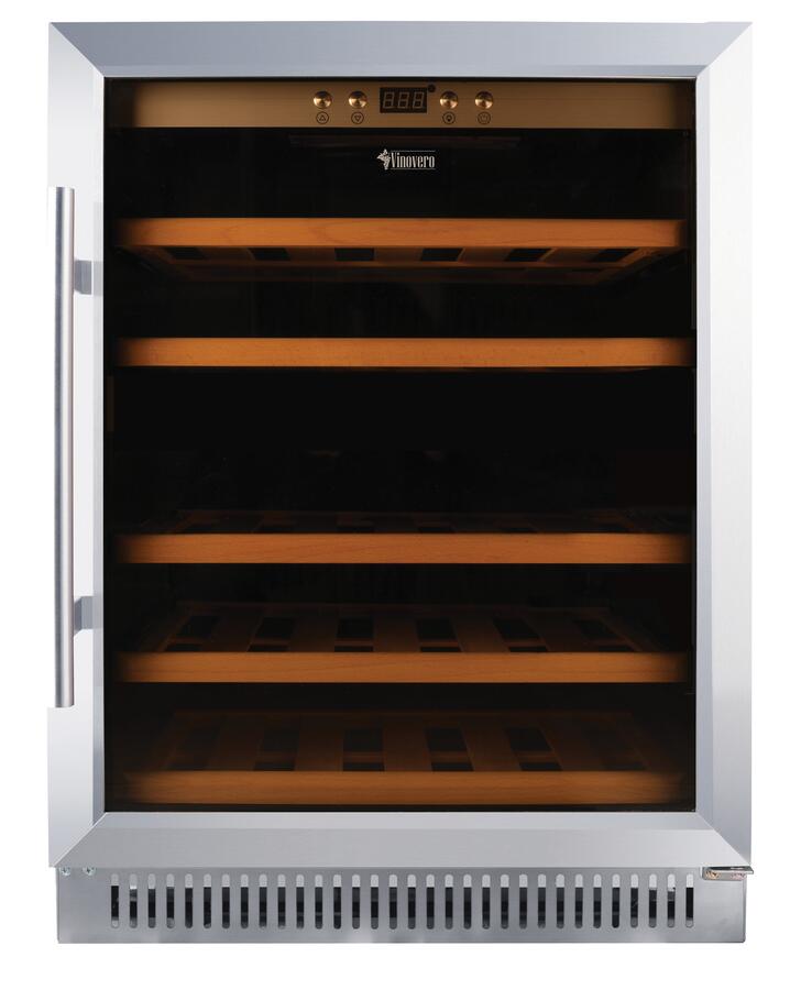 Vinovero 23" Single Zone Wine Cooler with 51 Bottle Capacity and Stainless Steel Door