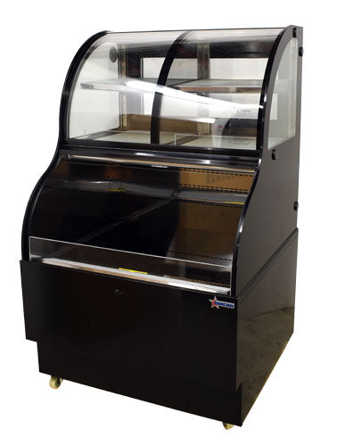Omcan 36" Dual Service Open Refrigerated Floor Display Case