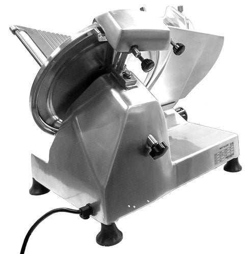 Omcan 12″ Belt-Driven Meat Slicer – 0.33 HP, 110 V