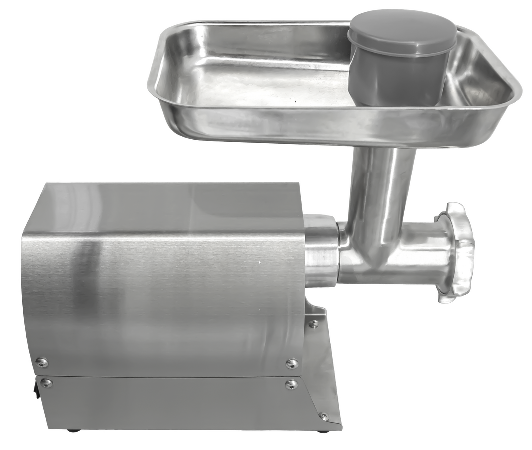 Omcan #8 Economic Light-Duty Stainless Steel Meat Grinder with 0.4 HP