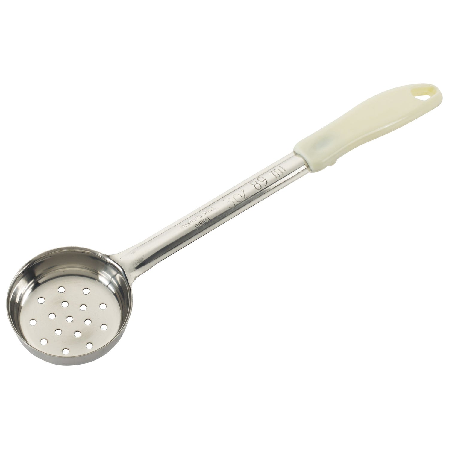 Winco FPP-3 - One-Piece Stainless Steel Portioners - Perforated, 3 oz