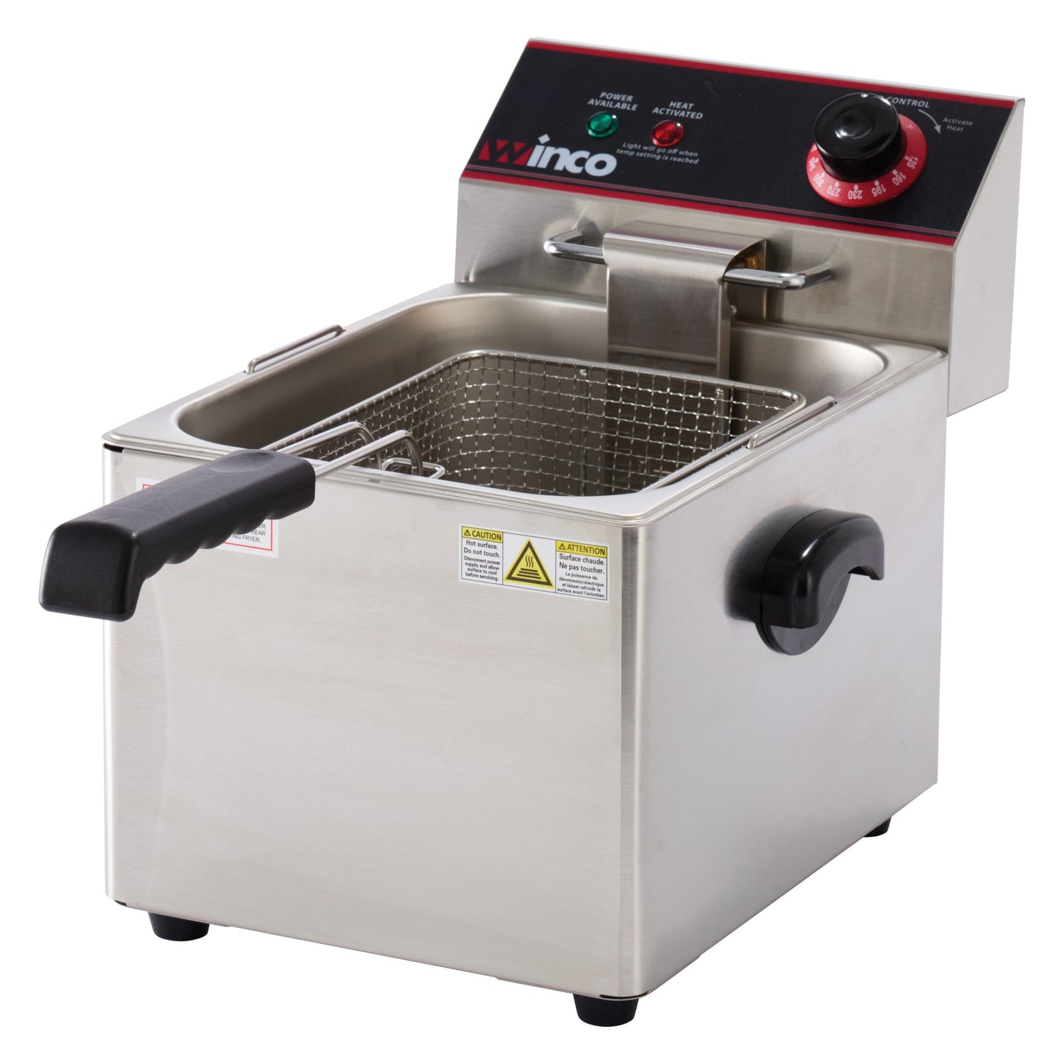 Winco EFS-16 - Electric Single Well Deep Fryer