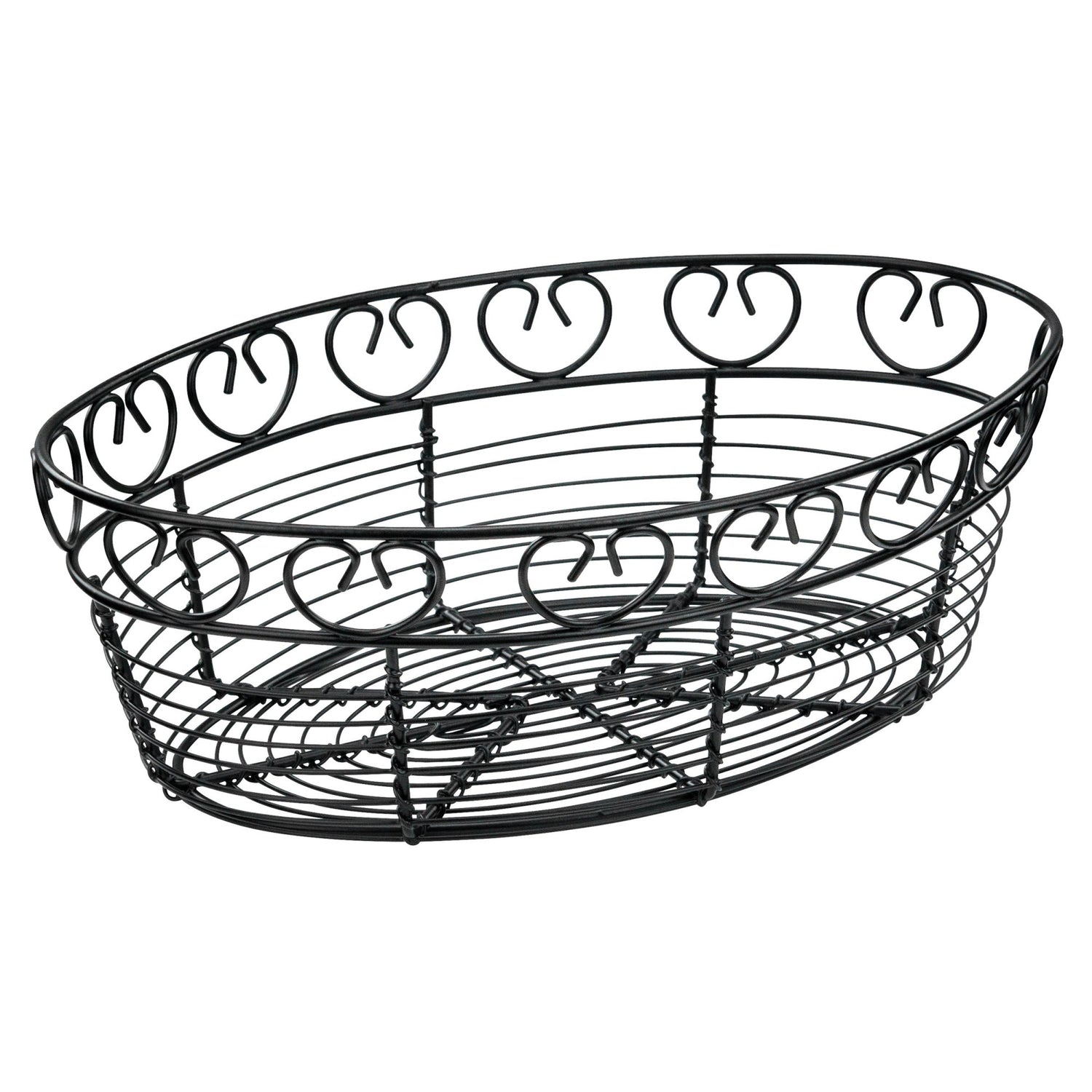 Winco WBKG-10O - 10" Oval Wire Serving Basket
