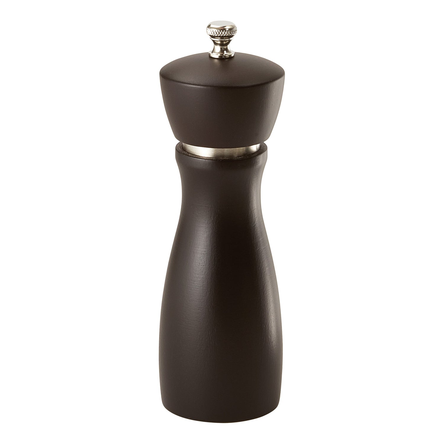 Winco WPM-6CD - 6" Maestro Gourmet Peppermill, Dark Espresso Wood