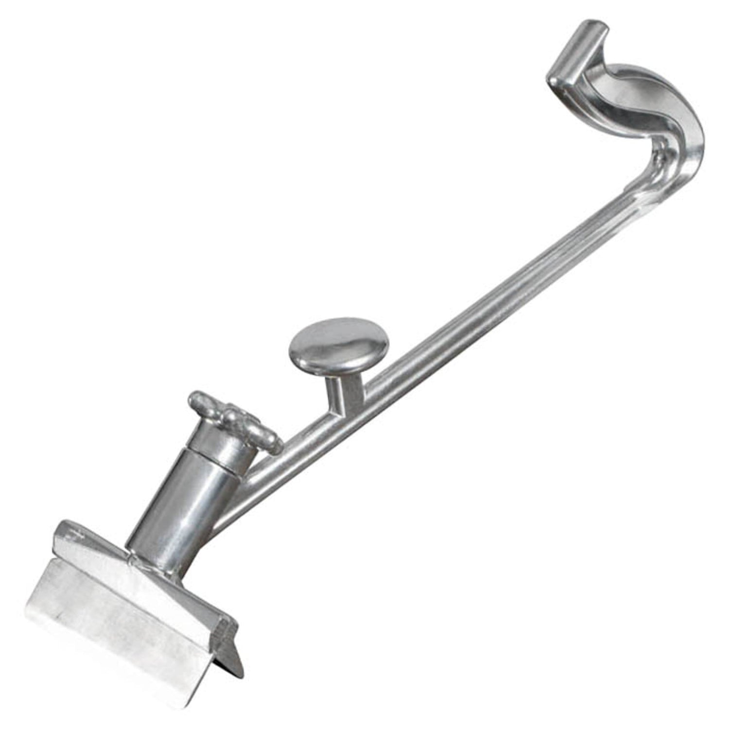 Winco SCRP-16 - 16" Aluminum Grill Scraper with Splash Guard and Dual Handles