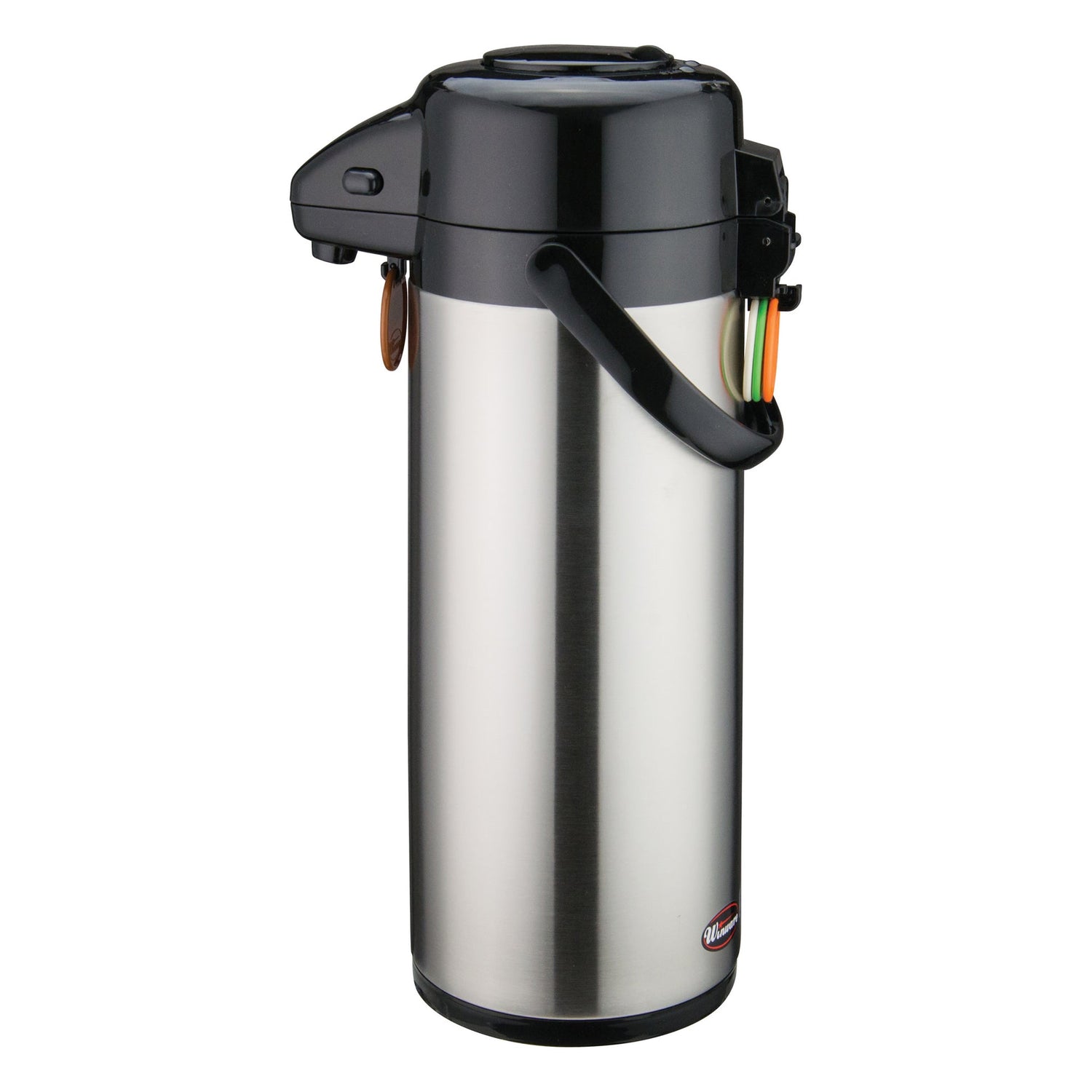 Winco APSP-930 - Stainless Steel Lined Airpot, Push Button - 3 Liter