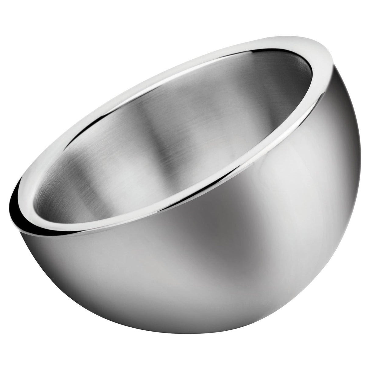 Winco DWAB-L - Double-Wall Angled Display Bowl, Stainless Steel - 2-1/4 Quart