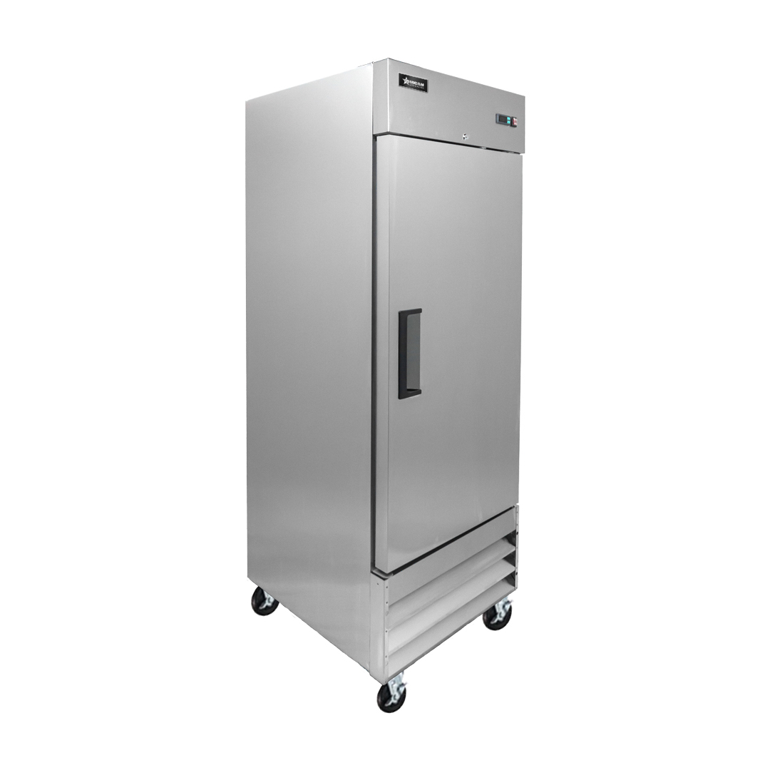 Omcan 29″ Reach-in Refrigerator, 1 Door, Stainless Steel, 23 cu.ft Capacity – 110V, 1/5 HP