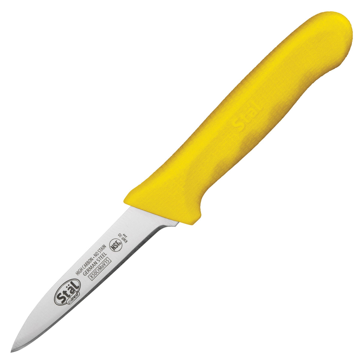 Winco KWP-30Y - Stäl 3-1/4" Paring Knife, 2 per Pack - Yellow