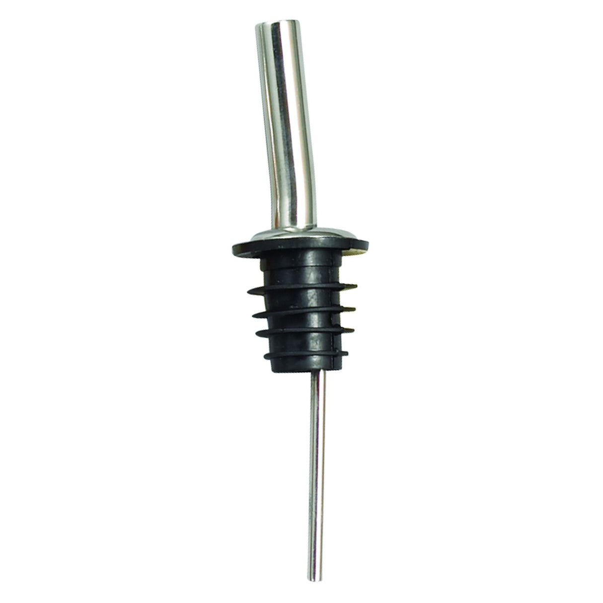 Winco PPM-4J - Metal Pourers, Jet Spout, Black Plastic Stopper