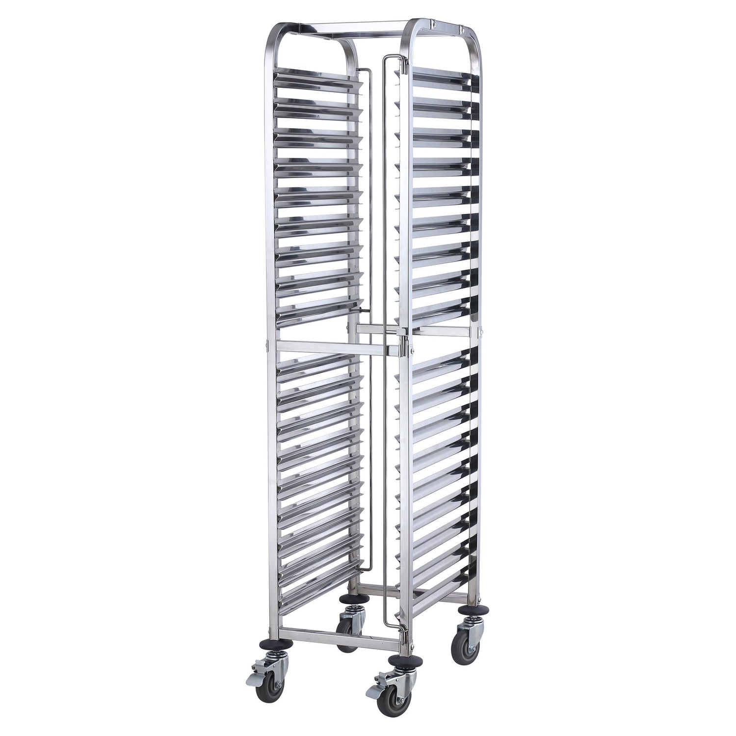 Winco SRK-36 - 36-Tier End-Load Steam/Food Pan Rack with Brakes