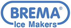 Brema Ice Machines logo with a focus on high-quality ice-making since 1985.
